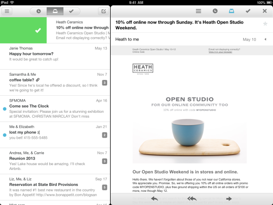 iPad版MailBox截图